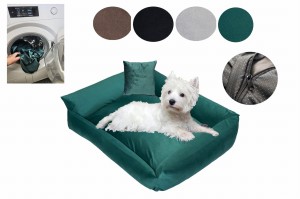 Legowisko dla psa kanapa 75x65 Velvet Rozbieralne - Zdejmowany Pokrowiec