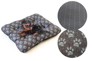 Legowisko dla psa poducha 70x55 Łapka Niebieska